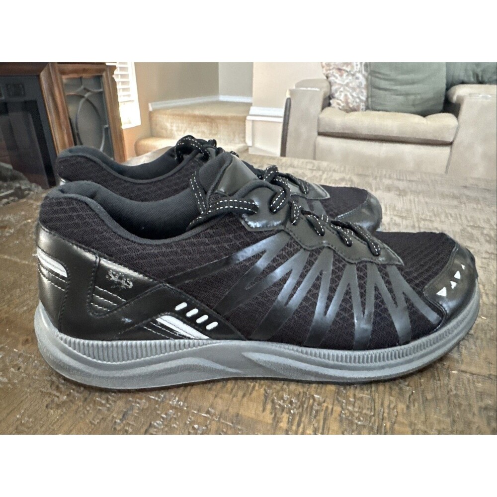 SAS Pursuit Shoes Men Size 9.5 EE Sneakers Black Mesh Leather Comfort Vibram